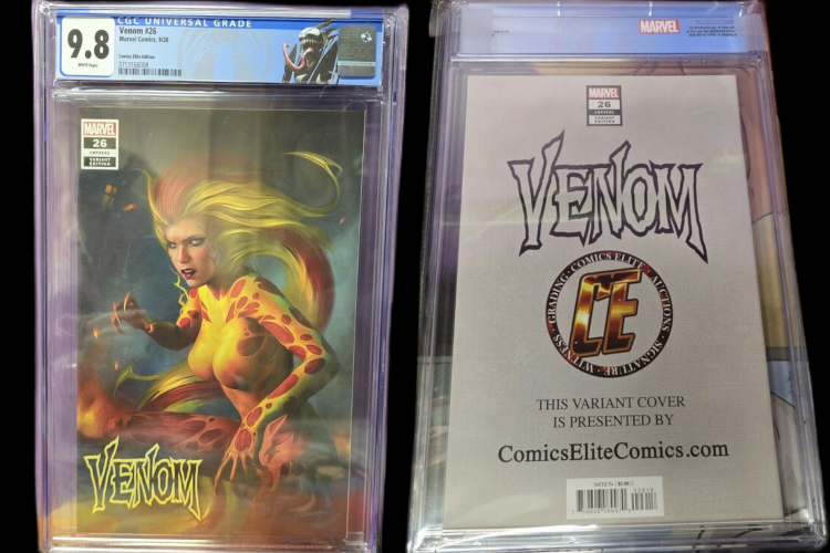 Venom #26 CGC 9.8 Shannon Maer Variant – Comics Elite Edition, 1st Appear Virus